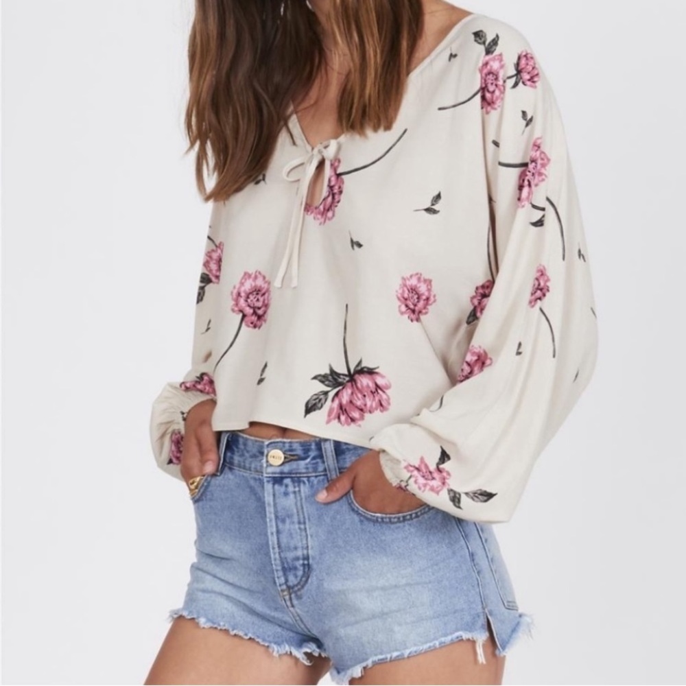 Amuse Society Floral Blouse